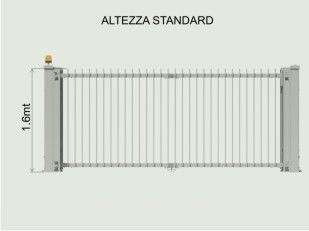 altezza standard del cofano del cancello ad alzata "THE KINDLY GATE" altezza standard cancello alzata verticale con punte
