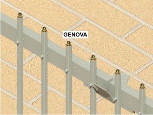 particolare lance genova cancello ad alzata con lance genova