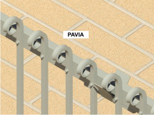 particolare lance pavia cancello ad alzata con lance pavia
