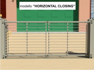 cancello alzata verticale "THE KINDLY GATE" modello horizontal closing cancello ad alzata modello horizontal closing