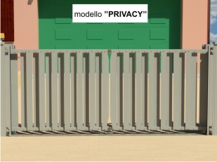 cancello alzata verticale "THE KINDLY GATE" modello privacy cancello ad alzata modello privacy
