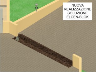cancello ad alzata nel caso di nuova costruzione - soluzione ELCEN-BLOK cancello ad alzata nel caso di nuova costruzione