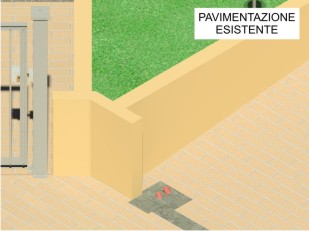 cancello ad alzata nel caso di solo pavimento finito cancello ad alzata nel caso di solo pavimento finito