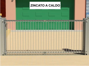 cancello alzata verticale "THE KINDLY GATE" zincato a caldo cancello ad alzata zincato a caldo