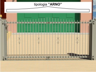 cancello alzata verticale "THE KINDLY GATE" versione arno cancello alzata linea arno