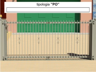 cancello alzata verticale "THE KINDLY GATE" versione po cancello alzata linea po