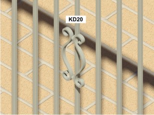 particolare decoro KD20 decoro KD20 cancello alzata verticale