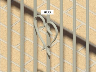 particolare decoro KD3 decoro KD3 cancello alzata verticale
