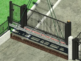 guarda il video per vedere un esempio di INSTALLAZIONE di "THE KINDLY GATE" il cancello con ante alzanti nel caso di NUOVA REALIZZAZIONE soluzione monoblocco posa cancello ad alzata elcen block