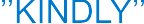 KINDLY arial blu